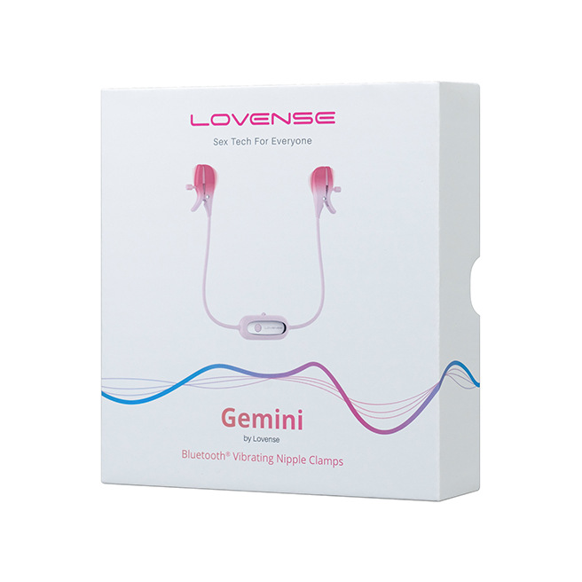 Lovense - Pinces à seins vibrantes contrôlées par application Gemini