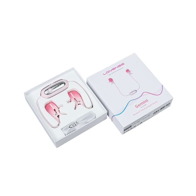 Lovense - Pinces à seins vibrantes contrôlées par application Gemini