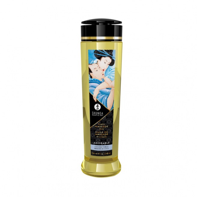 Huile de massage érotique - Adorable - Frissons de coco - 240 ml