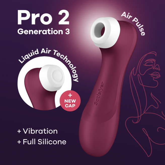 Pro 2 Génération 3 Air pluse - Bordeaux Satisfyer