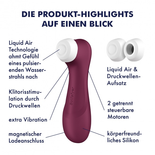Pro 2 Génération 3 Air pluse - Bordeaux Satisfyer
