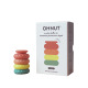 Ohnut - Anneaux tampons souples classiques (Ensemble de 4) Pride Rainbow