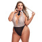 Baci - 2 Pc Teddy Écolière En Dentelle Avec Col Et Cravate Reine