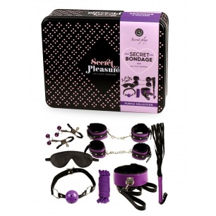 Secret Bondage : Ensemble BDSM 8 pièces 6197 - Noir et Violet Secret Bondage : Ensemble BDSM 8 pièces 6197 - Noir et Violet