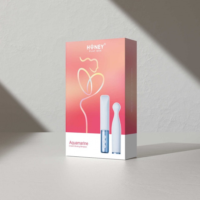 Aquamarine - La collection coquine - Vibromasseur à tête interchangeable Bleu Aquamarine - La collection coquine - Vibromasseur à tête interchangeable Bleu