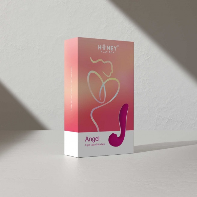 Angel - Vibromasseur 3 en 1 point G et léchage du clitoris - Rose Angel - Vibromasseur 3 en 1 point G et léchage du clitoris - Rose