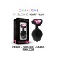 Mon Plug Coeur en Silicone - Gem rose S-M-L