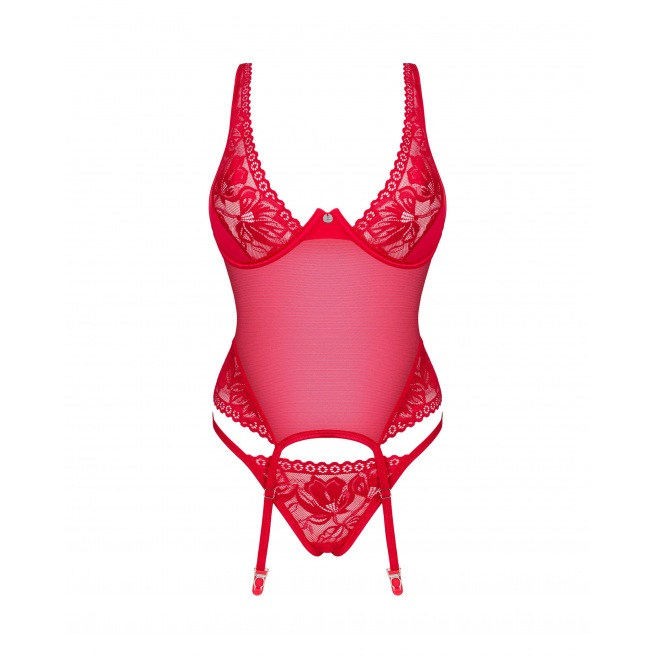 Corset Lacelove - rouge