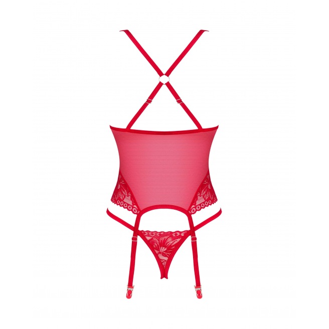 Corset Lacelove - rouge