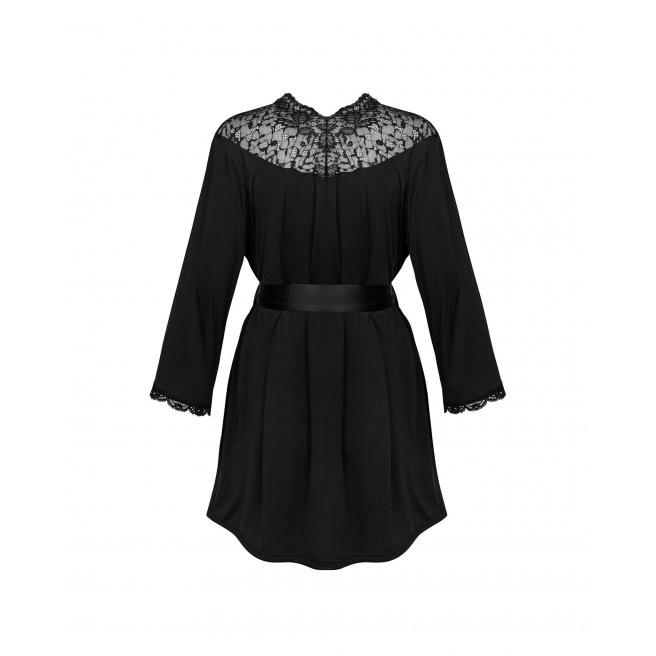 Peignoir Bellastia - Noir Peignoir Bellastia - Noir