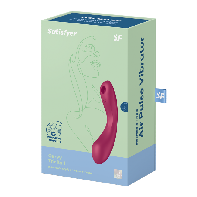 Trinité courbée 1 - 3 en 1 Rouge Satisfyer