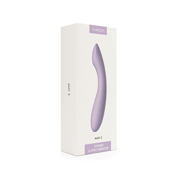 Svakom - Vibromasseur point G et clitoridien Amy 2 violet clair Svakom - Vibromasseur point G et clitoridien Amy 2 violet clair