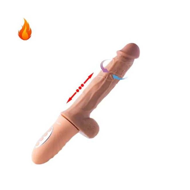 Canon - Gode rotatif, va et vient, chauffant de 25,40 cms Canon - Gode rotatif, va et vient, chauffant de 25,40 cms