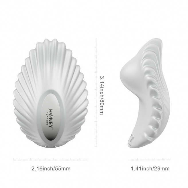 Pearl Blanc - Vibromasseur magnétique contrôlé par application