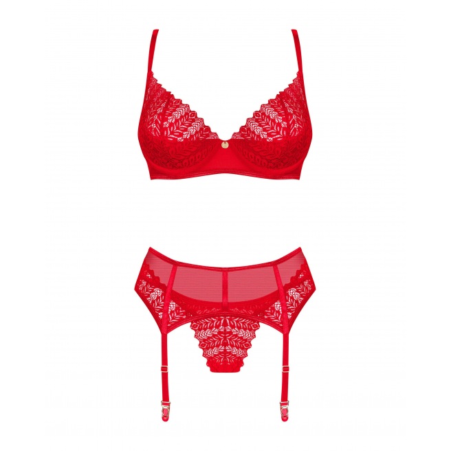 Ingridia ensemble 3 pièces - Rouge