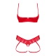 Ingridia ensemble 2 pièces ouvert - Rouge