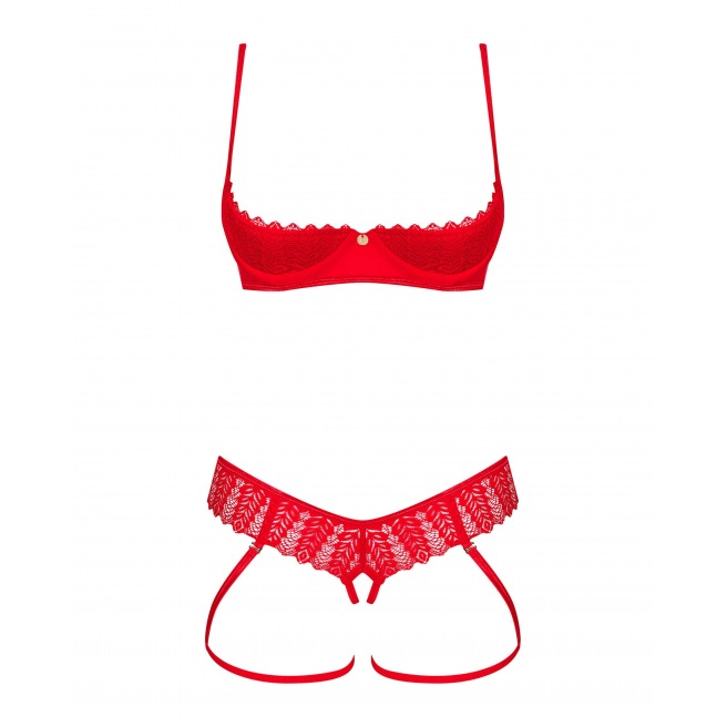 Ingridia ensemble 2 pièces ouvert - Rouge