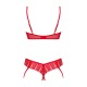 Ingridia ensemble 2 pièces ouvert - Rouge