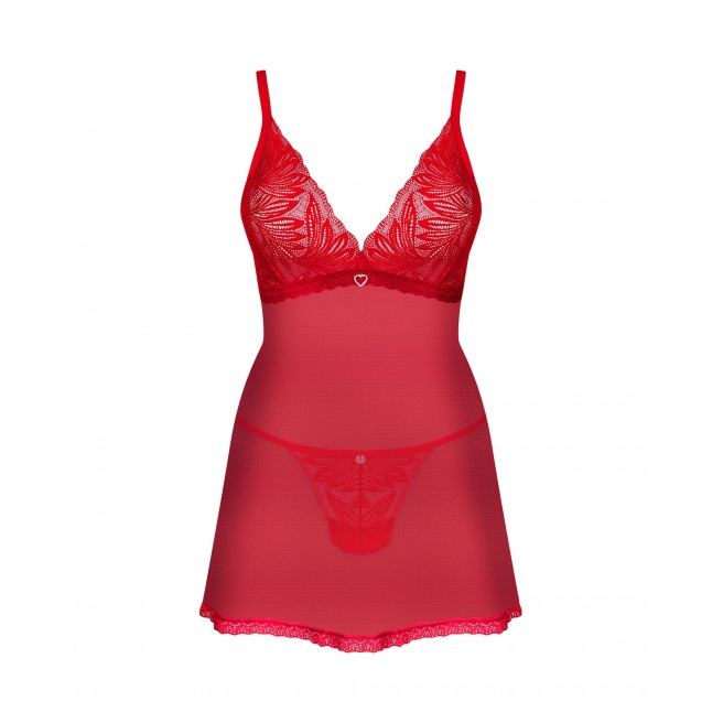 Chilisa nuisette et string - Rouge