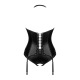 Viranes corset et string - Noir