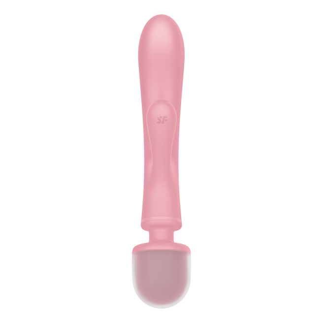 Triple amant Lapin et Baguette Satisfyer - Rose