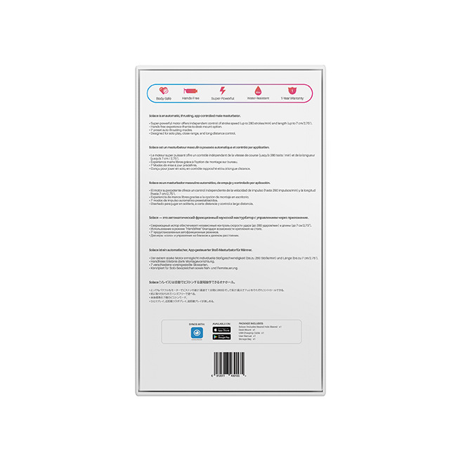 Lovense - Masturbateur à poussée automatique contrôlé par l'application Solace