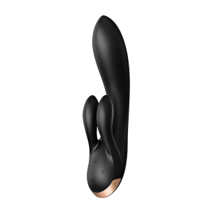 Vibromasseur lapin Satisfyer Double Flex Connect Noir