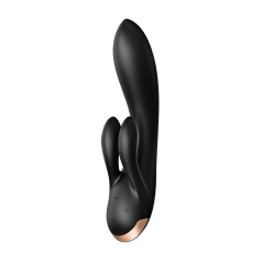 Vibromasseur lapin Satisfyer Double Flex Connect Noir