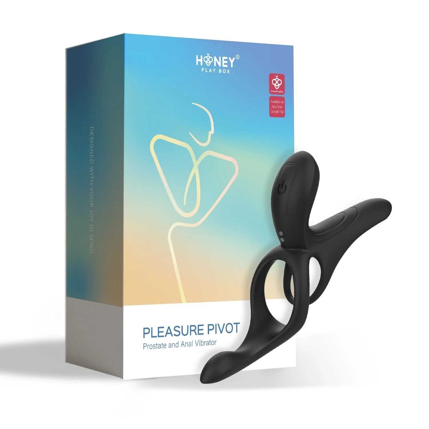 PLEASURE PIVOT Vibromasseur pour couples contrl par application - Bleu PLEASURE PIVOT Vibromasseur pour couples contrl par application - Bleu