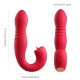 JOI THRUST 2 rouge - Vibromasseur point G - lèche-clitoris - va et vient contrôlé par application