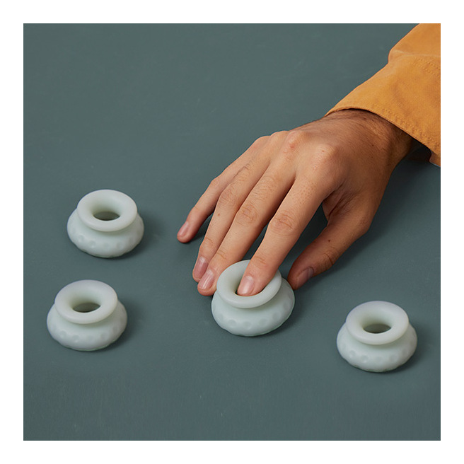 Ohnut - Anneaux tampons souples classiques (lot de 4) Jade Ohnut - Anneaux tampons souples classiques (lot de 4) Jade