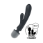 Triple amant Rabbit et Wand Satisfyer - Noir
