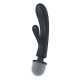 Triple amant Rabbit et Wand Satisfyer - Noir