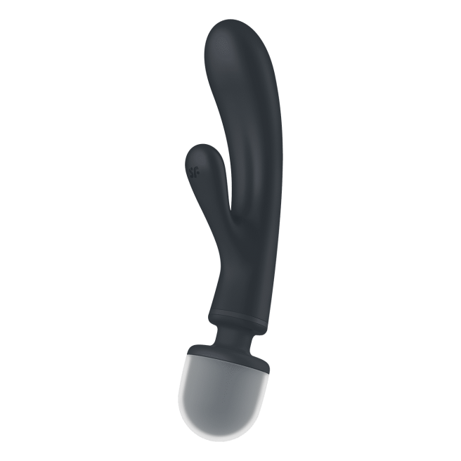 Triple Lover Rabbit et Wand Satisfyer - Noir