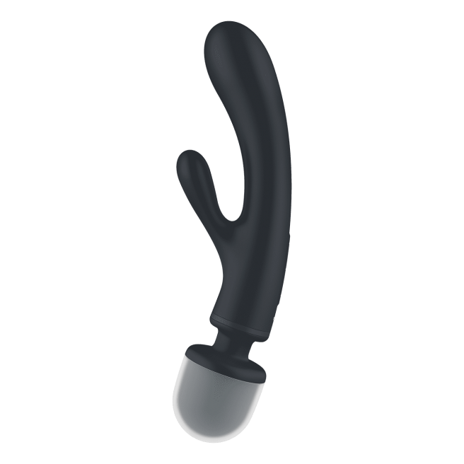 Triple Lover Rabbit et Wand Satisfyer - Noir