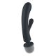 Triple amant Rabbit et Wand Satisfyer - Noir