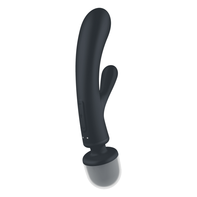 Triple Lover Rabbit et Wand Satisfyer - Noir