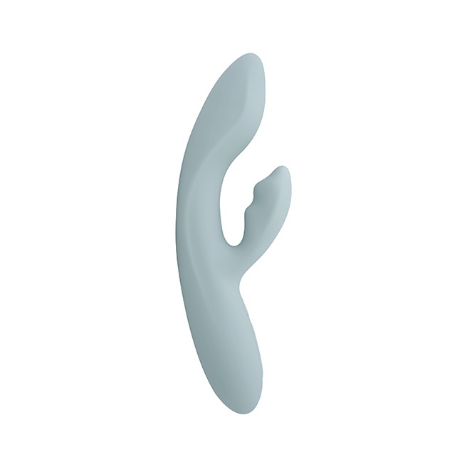 Svakom - Vibromasseur point G et clitoris chauffant contrôlé par application Chika Gris Turquoise