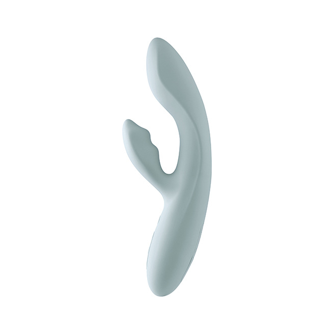 Svakom - Vibromasseur point G et clitoris chauffant contrôlé par application Chika Gris Turquoise Svakom - Vibromasseur point G et clitoris chauffant contrôlé par application Chika Gris Turquoise