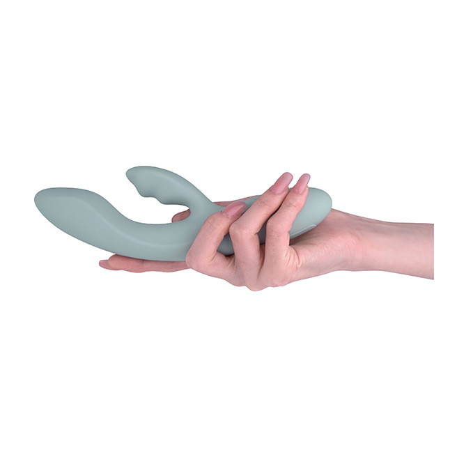 Svakom - Vibromasseur point G et clitoris chauffant contrôlé par application Chika Gris Turquoise Svakom - Vibromasseur point G et clitoris chauffant contrôlé par application Chika Gris Turquoise