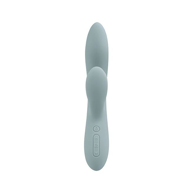 Svakom - Vibromasseur point G et clitoris chauffant contrôlé par application Chika Gris Turquoise Svakom - Vibromasseur point G et clitoris chauffant contrôlé par application Chika Gris Turquoise