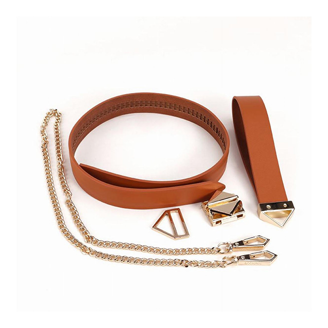 LOCKINK - Ensemble collier et laisse - marron