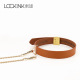 LOCKINK - Ensemble collier et laisse - marron