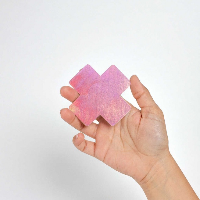 WOW LES SEINS ! Cache-tétons croix