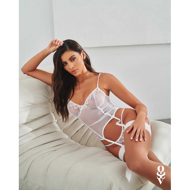 Corset et string Alissium - Blancs Corset et string Alissium - Blancs