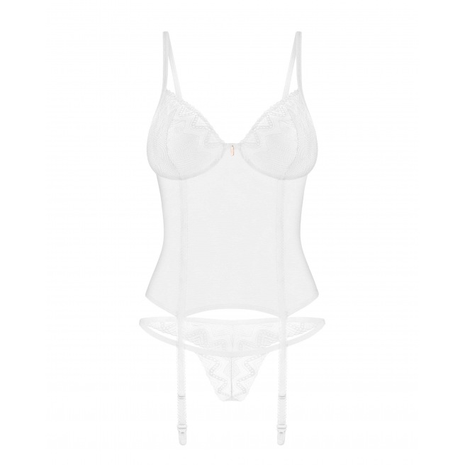 Corset et string Alissium - Blancs Corset et string Alissium - Blancs
