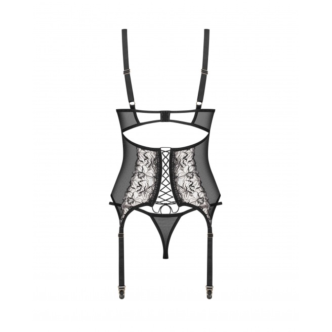 Vila Blanes corset et string - Noirs Vila Blanes corset et string - Noirs