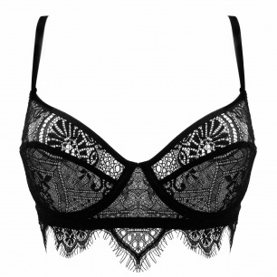Paloma Casile - Soutien-gorge à gorge emboitant Brigitte Noir Paloma Casile - Soutien-gorge à gorge emboitant Brigitte Noir