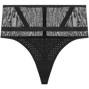 Opaak - Laura - String Haute Taille - Noir