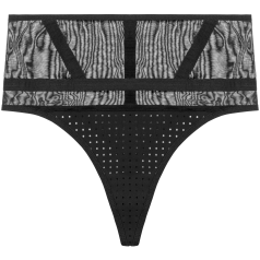 Opaak - Laura - String Haute Taille - Noir